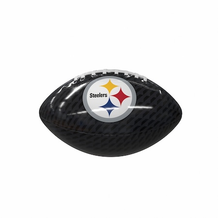Logo Brands Pittsburgh Steelers Carbon Fiber Mini-Size Glossy Football 625-93MG-1